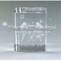 Elegant Engraved Laser Double Dancers Crystal For Home Decorations